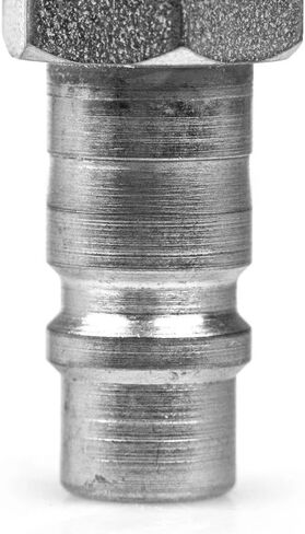1857 Air Compressor G Style Plug - for Milton Pneumatic Piping Systems - Compressor Quick Release Couplers - 1/2" Male NPT 1/2" Body Steel 300 PSI 99 SCFM Silver in Kuwait