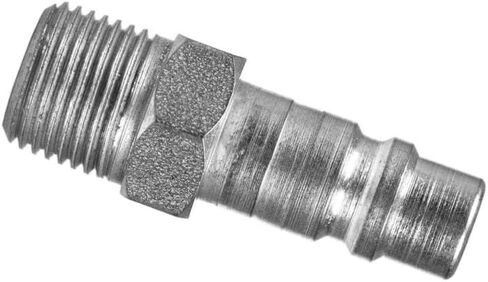 1857 Air Compressor G Style Plug - for Milton Pneumatic Piping Systems - Compressor Quick Release Couplers - 1/2" Male NPT 1/2" Body Steel 300 PSI 99 SCFM Silver in Kuwait