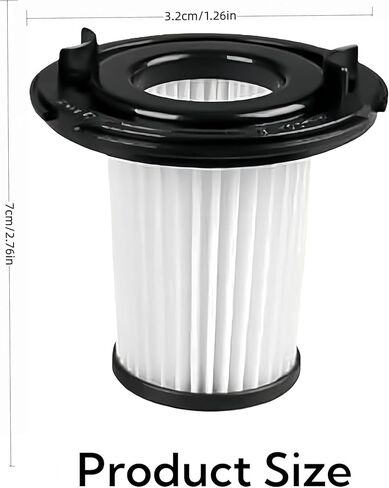 عبوتان من مرشحات HEPA البديلة القابلة للغسل للمكنسة الكهربائية اللاسلكية WHALL EV-691 - مرشحات Vac الجافة عالية الكفاءة للاستخدام المنزلي - تلتقط 99.97% من الغبار وشعر الحيوانات الأليفة والجسيمات in Kuwait