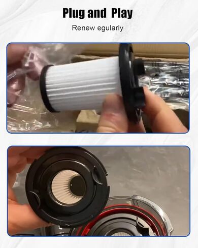 2PCS Vacuum Filter Fit for WHALL EV-691 Cordless Vacuum Cleaner, Dry Vac Filter Cleaner for Home, Washable Reusable Vacuum Filter in Kuwait