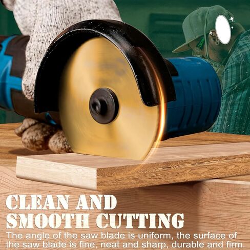 3 inch HSS Circular Saw Blade with 10mm Arbor, 1.0mm Kerf 100T Cutting Disc Mini Miter Cut Off Saw for Wood Plastic PVC Soft Metal Cut Off Tool, 3pieces,TiN Coated in Kuwait