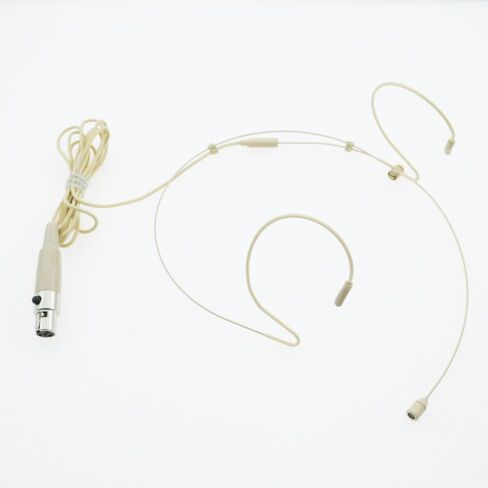 DH40 Omni-Directional Double Eer Hook Headset Microphone TA4F 4Pin XLR Mini for Shure ULX PGX SLX Wireless BeltPack Transmitter (Black) in Saudi Arabia
