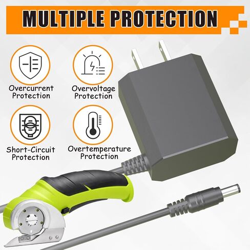 شاحن 6 فولت متوافق مع مقص كهربائي لاسلكي Worx 4V ZipSnip WX082L سلك إمداد طاقة بديل in Kuwait