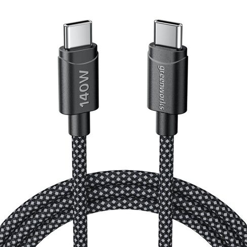 Greenworks POWERALL 100W USB-C، شاحن USB-A GaN، 3 منافذ قابلة للطي وصغيرة الحجم، شحن سريع PPS لجهاز MacBook Pro/Air، iPhone iPad، Galaxy S24/23، Pixel 8، وحدة تحكم الألعاب، شاحن بطارية GW 24V Type-C in Kuwait