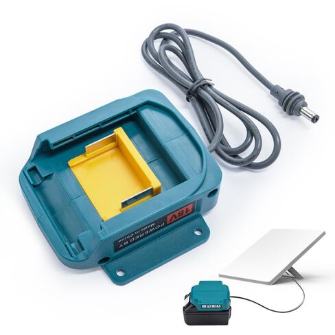 محول بطارية Starlink Mini لبطاريات Mil.Waukee، شاحن كابل 3.28FT متوافق مع بطارية Mil.Waukee 18V مباشرة إلى كابل طاقة Starlink Mini DC (EL9-MIL) in Kuwait