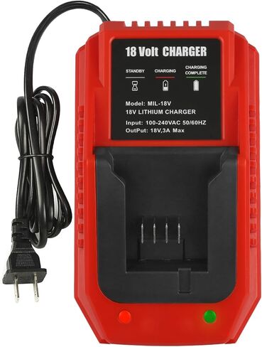 Powilling 18V Rapid Battery Charger Station for 48-11-1850 18V Charger Compatible with Milwaukee 18 Volt Lithium Battery(Not Made in Milwaukee) in Kuwait