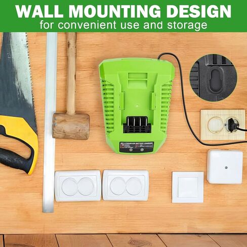 شاحن بطارية 40 فولت متوافق مع بطارية Greenworks 40V G MAX 29462 29472 29482 2939202 BAF704 شاحن سريع in Kuwait
