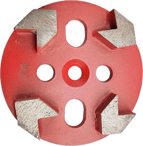 TECHTONGDA Grinding Head Diamond 1 PC Arrow Type for Floor Grinding Machine Diameter 3.9inch Magnetically mounted in Kuwait
