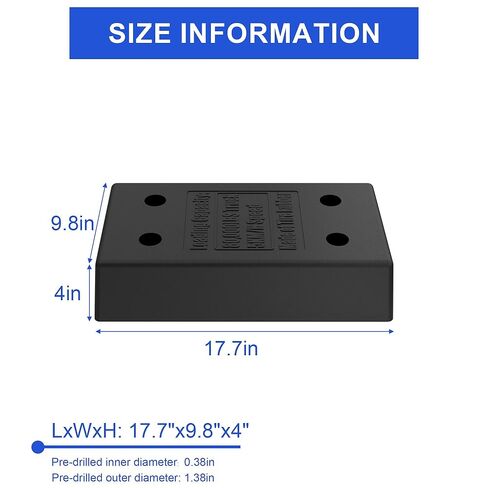OrangeStar Heavy Duty 2-Pack 3Ft Rubber Dock Bumper for Boat Docks, Warehouse Loading Docks, Pier Protection (36 Inches Long, Black) in Saudi Arabia