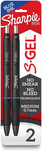 Sharpie S-Gel Blue Retractable Gel Pen 2 pk in Saudi Arabia