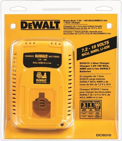 DEWALT Charger for 7.2V-18V Battery, 1-Hour Fast Charging (DC9310) in Kuwait