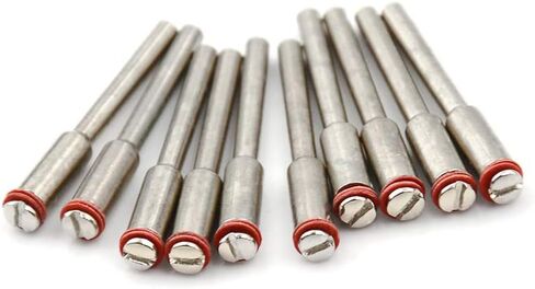 10 Pcs Mini Rotary Tool Mandrel Nickel Plated Steel Mandrel Holder Cutting Disc Holder Compatible with Fixed HSS Cut-Off Wheel Discs, Rotary Tools(3mm) in Saudi Arabia