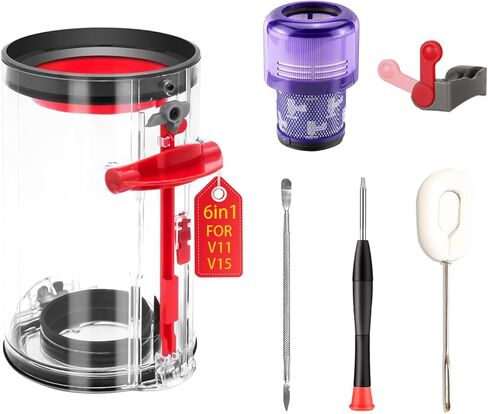 قطع غيار مكنسة صندوق الغبار وقطع غيار الفلتر المتوافقة مع المكانس الكهربائية Dyson V11 V15 SV14 SV15 SV22 - أجزاء ملحقات المكنسة الكهربائية in Kuwait