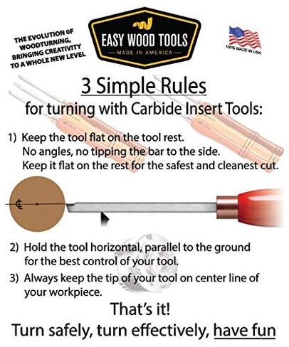 Easy Wood Tools Ci4 Diamond Carbide Cutter For Easy Detailer Turning Tools in Kuwait