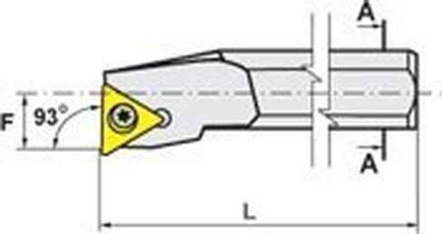 قضبان مملة SI-STUC R/L ومجموعة SI-STUCR 16-3، الساق: 1"، الحد الأدنى للتجويف: 1.115"، OAL: 12"، الخط المركزي F: .555"، استخدم مع إدراج TC_T: 32.52، RH in Kuwait