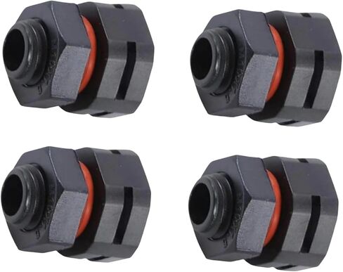 4 عبوات من فتحات التهوية الصناعية IP68 - صمام موازنة الضغط M12x1.5، التحكم في الرطوبة ثنائي المنفذ لحاويات الخزانات الكهربائية in Kuwait