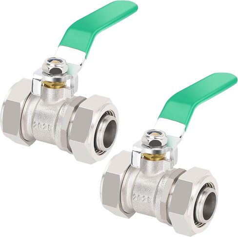 2PCS 3/4 Air Piping Fittings, Air Line Brass Ball Valve for Garage Shop in Kuwait