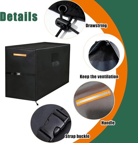 Air Compressor Cover – Waterproof Outdoor Cover for 48"x24"x32" Stationary Compressors, Heavy-Duty Thickened 600D Oxford Fabric Covers for AG2-SM14/AG-S1002 (48"x24"x32") in Kuwait