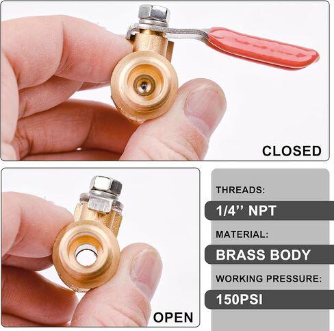 WYNNsky Air Compressor Water Separator with 1/4’’ NPT Brass Ball Valve in Kuwait