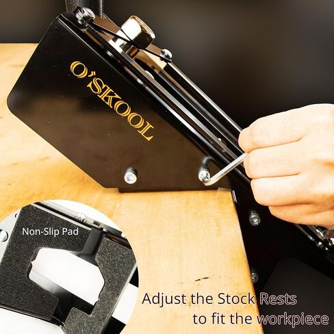 O'SKOOL Self-Centering Steel Spline Jig for Trim Routers – Woodworking Jig for Cutting Spline Joints on Large Furniture Corners, Boxes & Frames in Kuwait