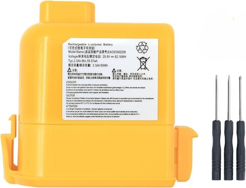 25.9V 2300mAh LG Cord Zero A9 Replacement Battery for LG CordZero A9 A9S P9 A9K-CORE A9MAX A9T-Ultra A9K-PRO A9N A9M A9MULTI A929KVM A958S A9KMAX A916 A958 A958SA A9 Plus A905M A907GMS A905RM A908MVR in Kuwait