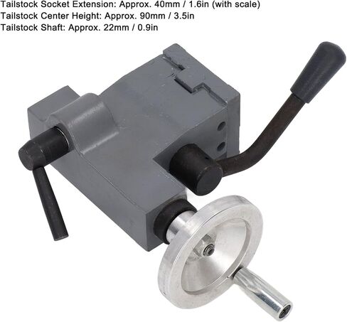 Mini Lathe Tailstock Rear Center Mount Replacement 0618 CJ18A Die Cast 7x12 Turning Tools for 7x12 7X14 CJ18A Rustproof Wood 7X14 Metal Lathes Mini Lathe Tools Accessories in Kuwait