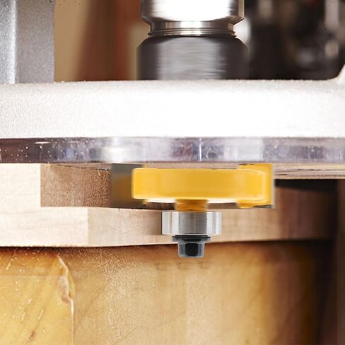 1/4 Inch Shank Rabbet Router Bit Set, 3 PCS Rabbeting Router Bit with 6 Bearings Set (1/16", 1/8", 3/16", 1/4", 5/16", 3/8" Bearings), Interchangeable Bearings with 1/4" to 1/2" Route-r Collet in Saudi Arabia