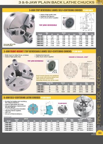 HHIP 3900-0432 12" 4-Jaw Plain Back Self-Centering Lathe Chuck in Kuwait