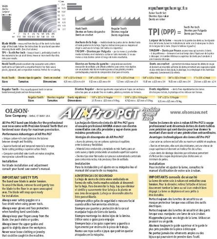 OLSON SAW APG72672 AllPro PGT Band 3-TPI شفرة منشار خطاف، 1/2 × .025 × 72-1/2 بوصة in Kuwait