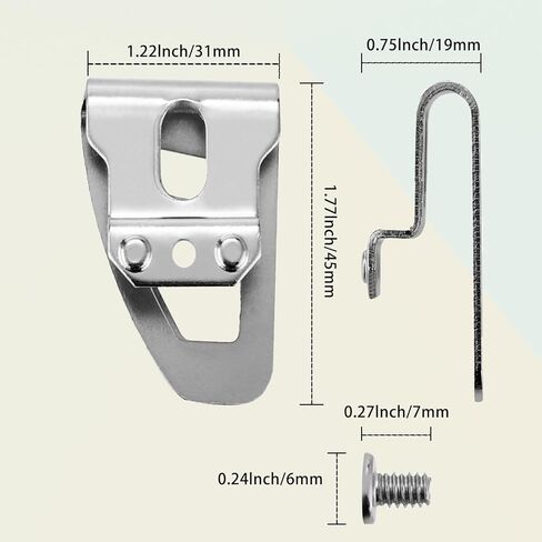 12 PK 42-70-2653 Belt Clip Hooks - Compatible with Impact Driver & Hammer Drill - Fits 2604-20 2604-22 2797-22 Tools with Free Screws in Kuwait