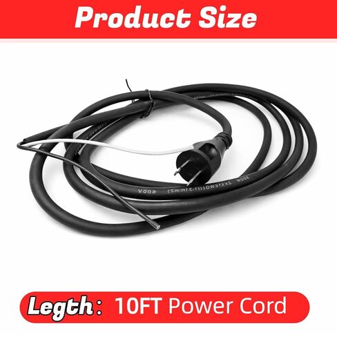 33007898 2 Wire 16 Gauge Power Cord Replacement, 10ft for dewelt DW704 DW705 DW708 DW718 DW849 DW360 DW384 DWP849X in Kuwait