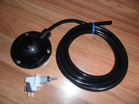 Air Foot Pedal & Pressure Switch Combo Set - for Drain Cleaning Machines - 6 1/2' HD Hose with Metal Riveted Plate - AB in Kuwait