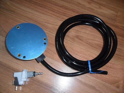 Air Foot Pedal & Pressure Switch Combo Set - for Drain Cleaning Machines - 6 1/2' HD Hose with Metal Riveted Plate - AB in Kuwait