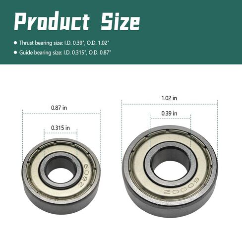 G0555 Saw Bearings Compatible with Grizzly G0555 Band Saw, Bandsaw Thrust and Guide Bearing Replacement, 6 Pack in Kuwait