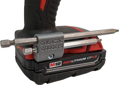 حامل لقم مغناطيسي لمثقاب Milwaukee M18 ومحرك التأثير - ممر مفتوح للقطع الطويلة (أسود) - أدوات المجرة in Kuwait