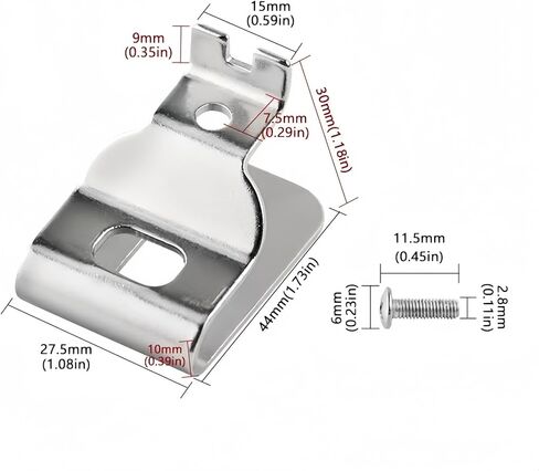 2-Pcs Belt Clips for Dewalt, Premium 304 Stainless Steel Replacement Clip, with Screws, for Dewalt DCD7771 Compatible with 20V Power Tools for N268241 N086039 DCD980 DCD985 DCD980L2 in Saudi Arabia