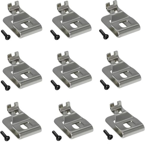 2-Pcs Belt Clips for Dewalt, Premium 304 Stainless Steel Replacement Clip, with Screws, for Dewalt DCD7771 Compatible with 20V Power Tools for N268241 N086039 DCD980 DCD985 DCD980L2 in Saudi Arabia