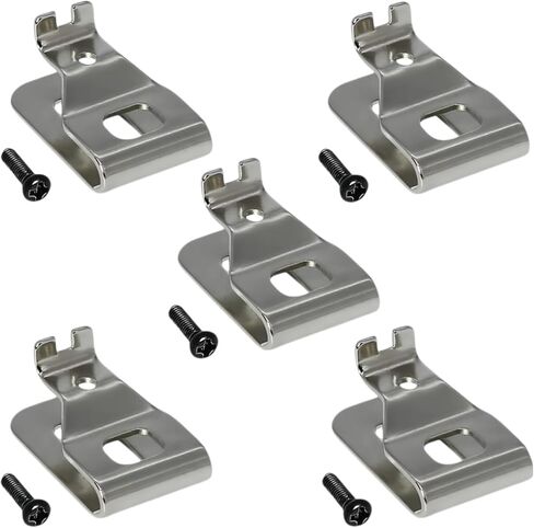 2-Pcs Belt Clips for Dewalt, Premium 304 Stainless Steel Replacement Clip, with Screws, for Dewalt DCD7771 Compatible with 20V Power Tools for N268241 N086039 DCD980 DCD985 DCD980L2 in Saudi Arabia