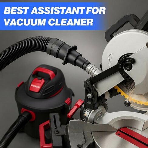 4 Pack Hose Adapter Vacuum Cleaner Adapter Universal Tool Adapters Attachment Connects to Power Tools to Contain Dust in Kuwait