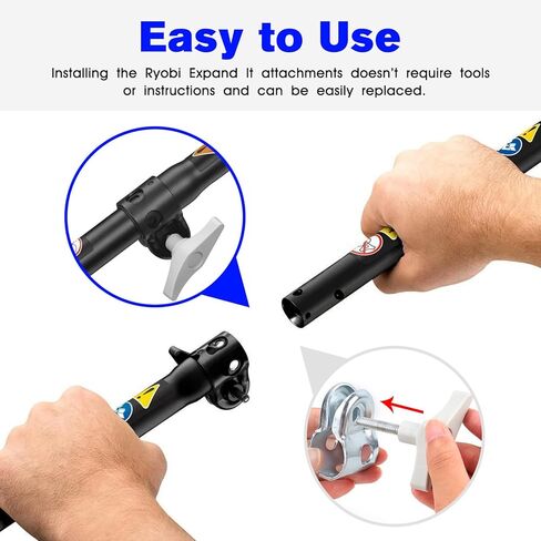312630001 308045012 مقبض الانتهازي استبدال المشبك Ryobi توسيع أجزاء الأنابيب / المشبك الأنبوبي لـ RY251PH RY252CS RY253SS RY34007 RY34427 RY34447 أداة التشذيب / رؤوس الطاقة in Kuwait