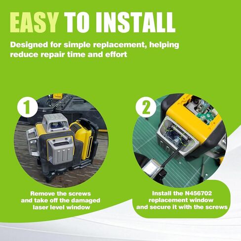 N456702 استبدال نافذة مستوى الليزر متوافق مع DeWalt DW089LG DW0811LG DW0811LR DW089LR DCLE34030G، نافذة واقية شفافة لإسكان مستوى الليزر in Kuwait