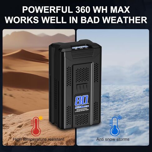 استبدال بطارية Amityke 80V 5.0Ah لبطارية Kobalt 80V Max، متوافقة مع أدوات الطاقة اللاسلكية Kobalt KB2580-06 KB680-06 KB580-06 KB480-06 KRC80-60 KRC30-60 in Kuwait