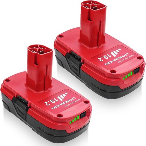 2 Packs 3600mAh19.2V C3 Battery Replacement for Craftsman 19.2v Battery 3.6Ah Lithium Compatible with Craftsman 19.2 Volt Battery 130279005 1323903 130211004 130279003 130279017 315.115410 (Red) in Kuwait