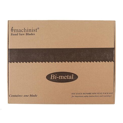Imachinist S13511014SS M42 135 بوصة × 1 بوصة × 0.035 بوصة × 10/14TPI شفرة المنشار الحزامي ثنائية المعدن لقطع الفولاذ المقاوم للصدأ، أسنان متغيرة in Kuwait