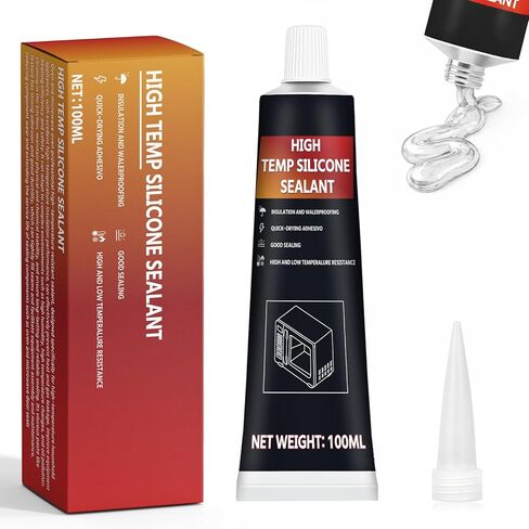 INNOVAYOU 100ml Clear Oven Heat Resistant Glue, 570°F Heat Resistant, High Temperature Adhesive for Oven, Grill, Microwave in Saudi Arabia