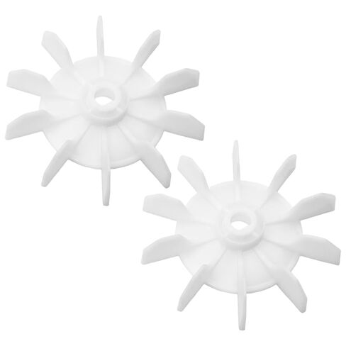 Air Compressor Fan Blade, 2Pcs Replacement for Central Pneumatic Compressor Parts and Air Compressor Parts, White Direct Blades (14MM D-Hole, 135MM Diameter) in Kuwait