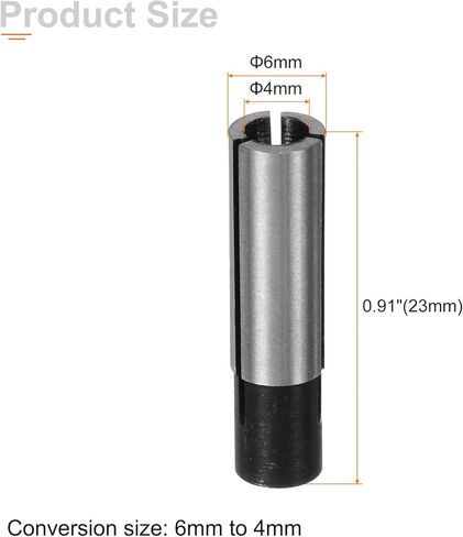 HARFINGTON 5 قطعة كوليت تشاك سائق محول 6 مللي متر إلى 4 مللي متر CNC النقش بت راوتر محول لأداة آلة التصنيع باستخدام الحاسب الآلي in Kuwait