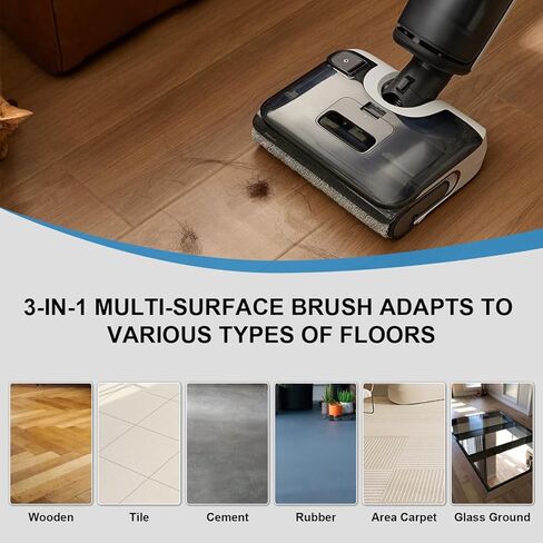 استبدال فلتر HEPA وفرشاة دوارة F25 متوافق مع Roborock F25 ACE/ALT/LT/RT/ACE/GT/المكنسة الكهربائية الجافة والرطبة للغاية، وبكرتين للفرشاة و4 مرشحات HEPA in Kuwait