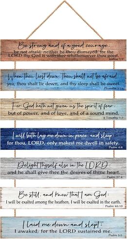 Sivgrrme Christian Wall Decor-Bible Verse Religious Prayers Art,Suitable For Living Rooms,Bedrooms,Classrooms,Meditation Rooms,Farmhouses, Offices (BLUE) in Saudi Arabia