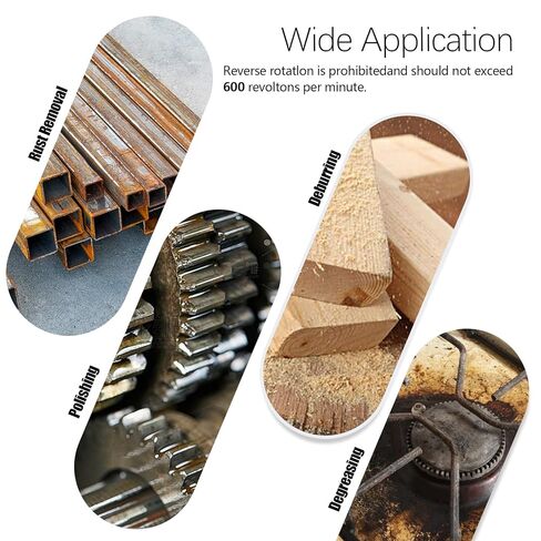 20Pcs Wire Bore Brush for Drill Set 1/4" Hex Shank Stainless Steel Wire Brush (8/10/13/15/17/19/22/25/28/30mm) Each 2 Drill Brushes Attachments for Rust Paint Removal Grinding Sanding Polishing in Kuwait